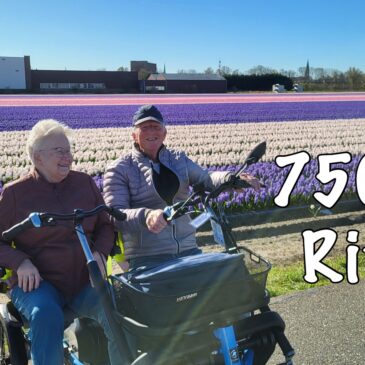 750 Fietsritten!